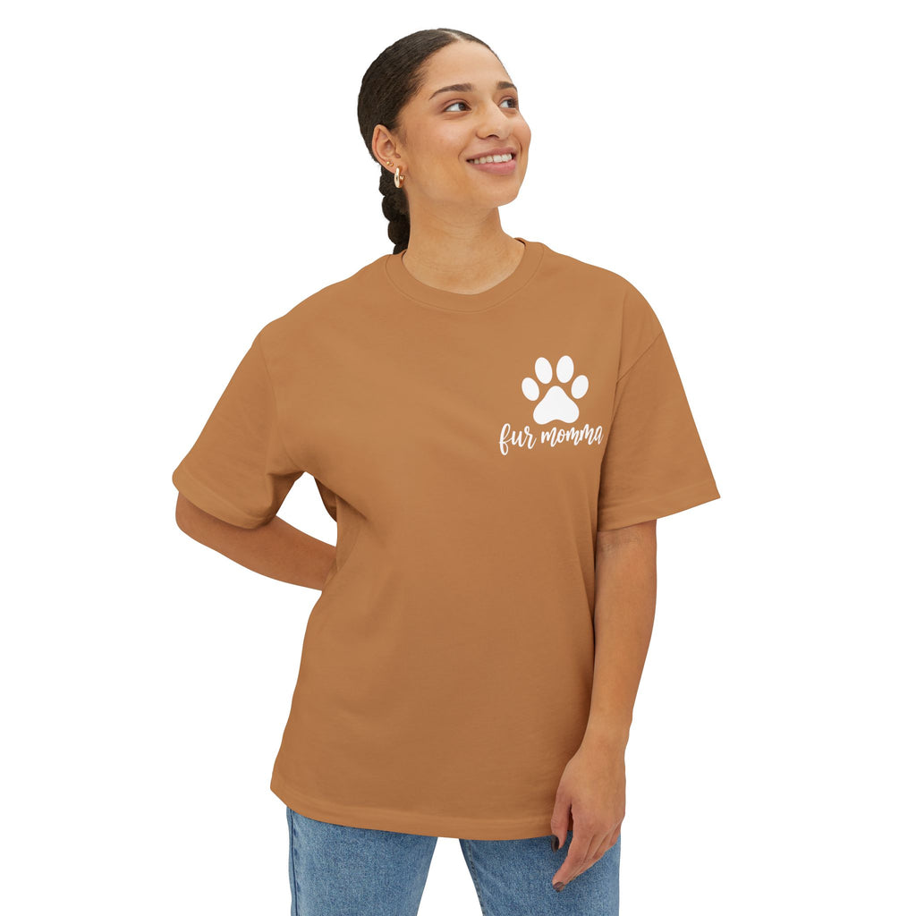 T-Shirt — "Fur Momma" Paw Print Tee