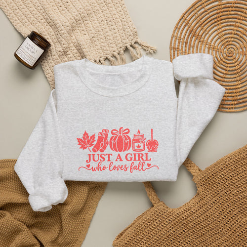 "Just a Girl Who Loves Fall" crew neck