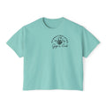 Oversimulated Gigi's Club Boxy Tee — Vintage Skeleton Hand Graphic