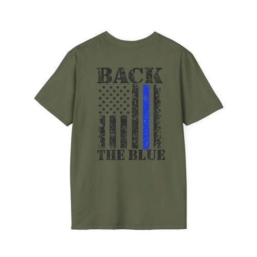Back The blue T-shirt