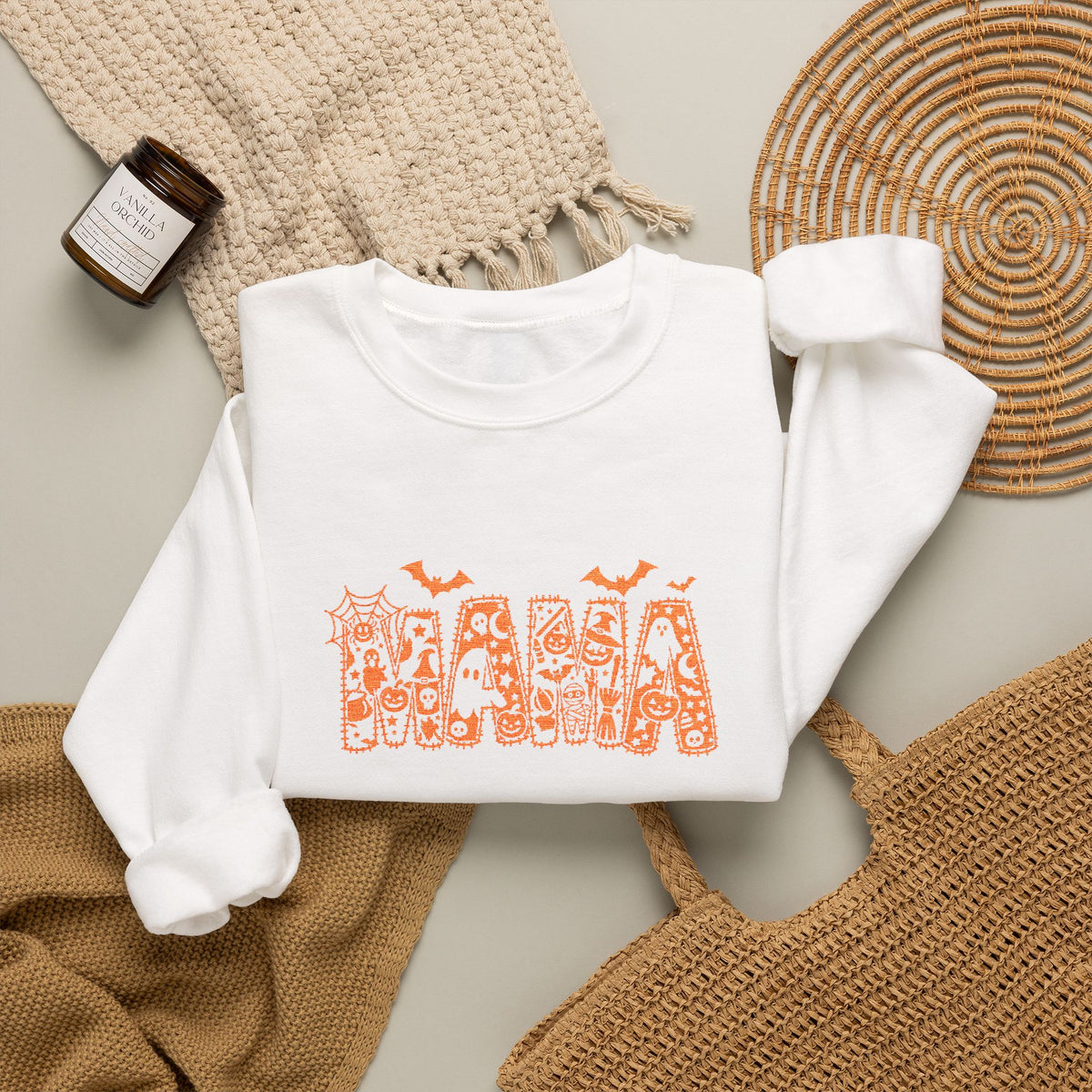 spooky mama crew neck