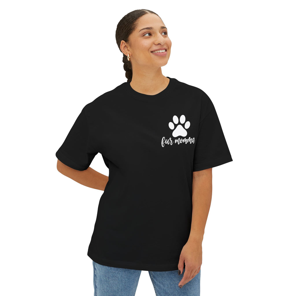 T-Shirt — "Fur Momma" Paw Print Tee