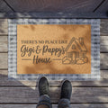 Personalized 'There's No Place Like Gigi & Pappi's House' Doormat