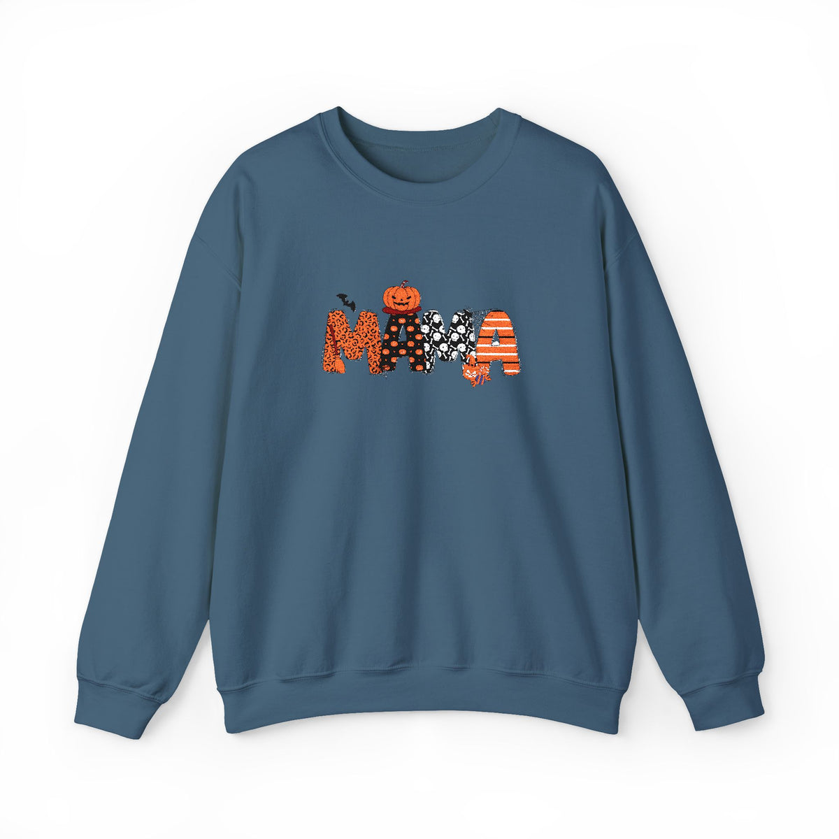 Mama Halloween Pumpkin Crewneck Sweatshirt