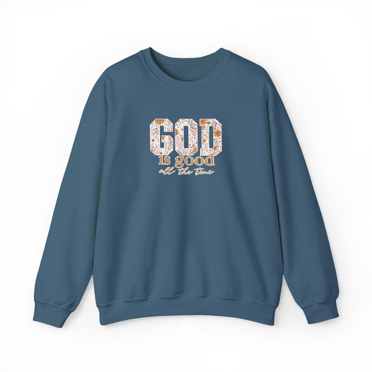 Floral 'Be Kind' White Crewneck Sweatshirt