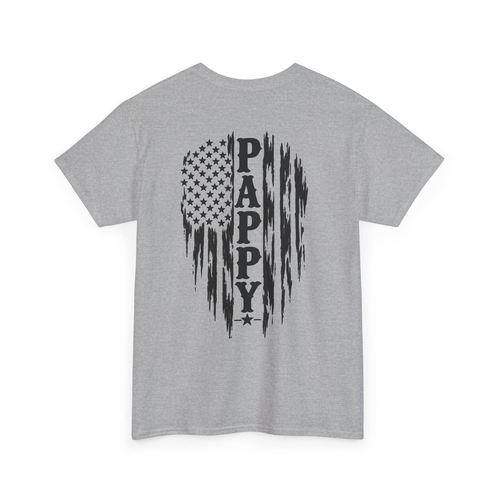 Pappy Distressed American Flag T‑Shirt