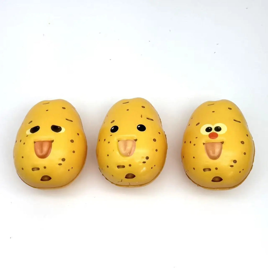 Cute Simulation Potato Strawberry Slow Rising Squishy Toys Cucumber Squeeze Fidget Toy PU Foam Stress Relief Decompression Gift