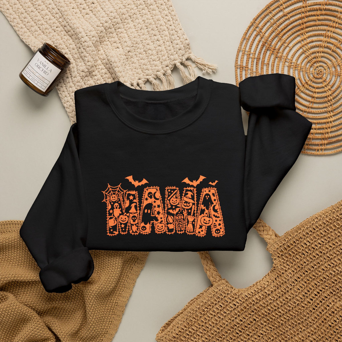 spooky mama crew neck