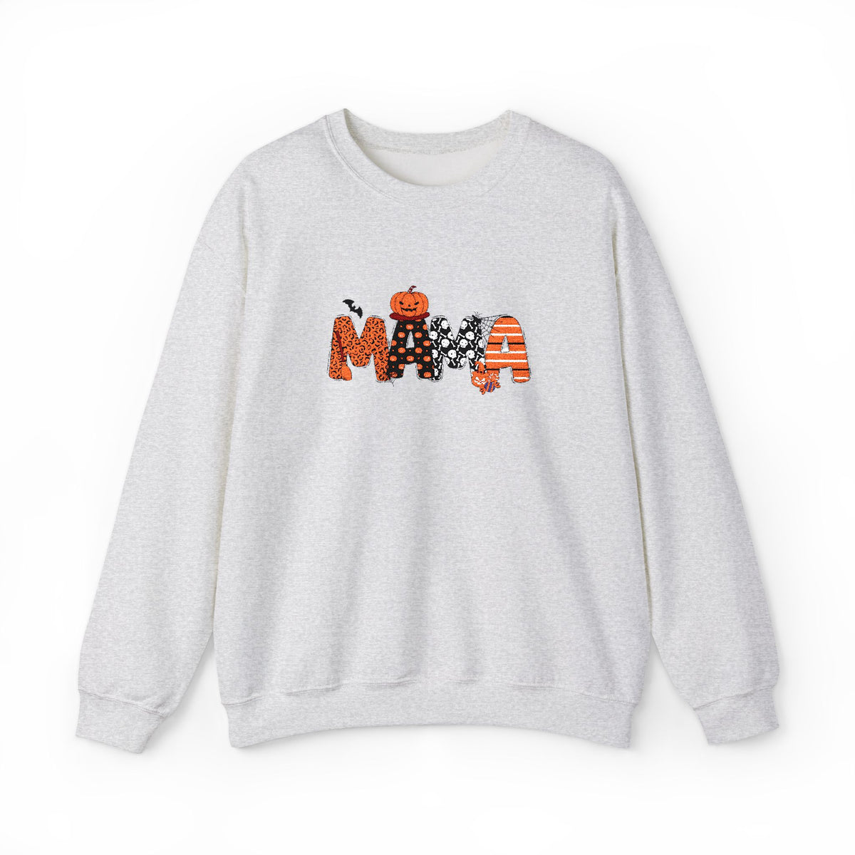Mama Halloween Pumpkin Crewneck Sweatshirt