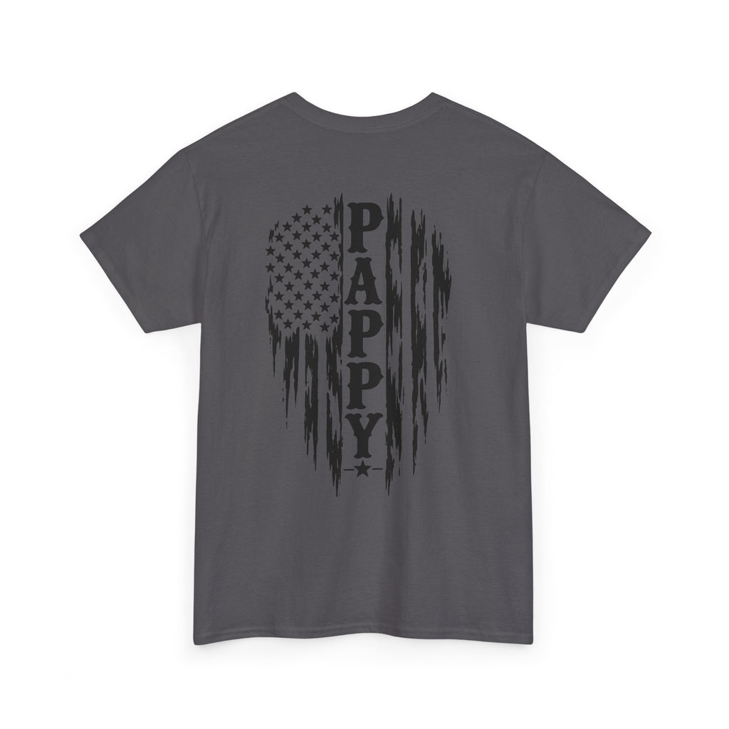 Pappy Distressed American Flag T‑Shirt