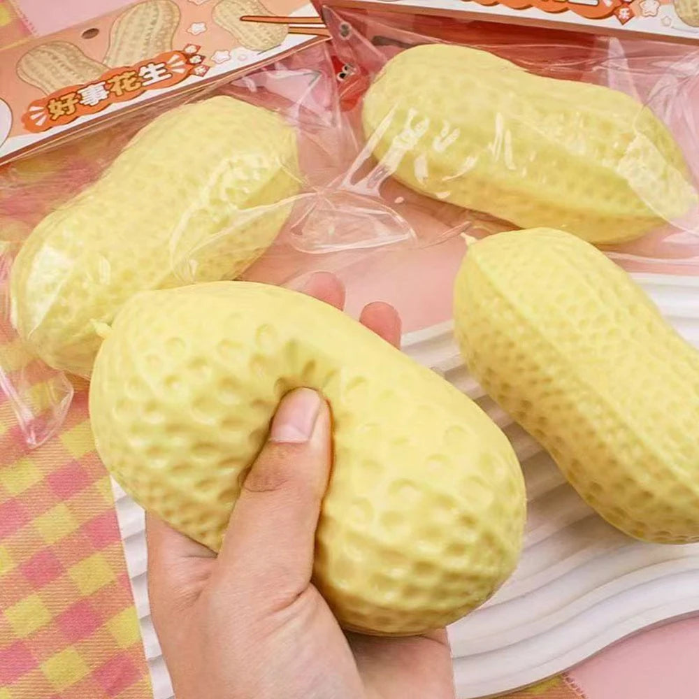Hot Fruit Stress Ball Squishy Squeeze Ball Squishy Cheese Peanut Soft Block Feel Fidget Toy ASMR Sensory Anti Stress Ball Adults